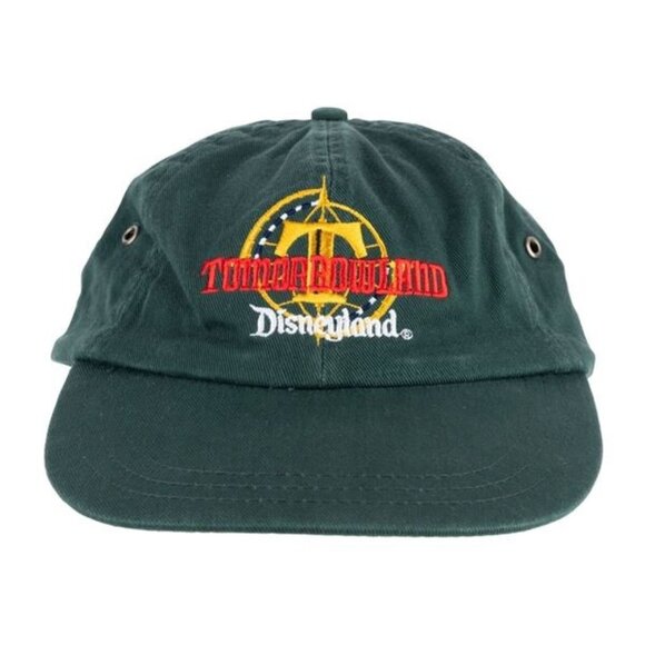 Vintage New Tomorrowland Disneyland Opening Day Promo hat forest green Strapback - Picture 1 of 7